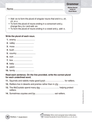 WORKBOOK ENGLISH GRADE 5 | PDF