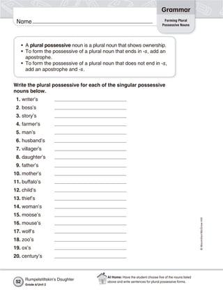 WORKBOOK ENGLISH GRADE 6 | PDF