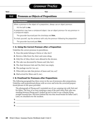 WORK BOOK IN ENGLISH grammar 7 | PDF