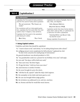 WORK BOOK IN ENGLISH grammar 7 | PDF