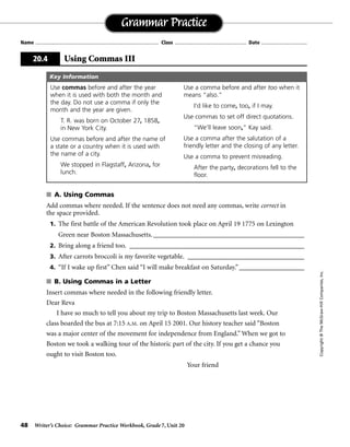 WORK BOOK IN ENGLISH grammar 7 | PDF