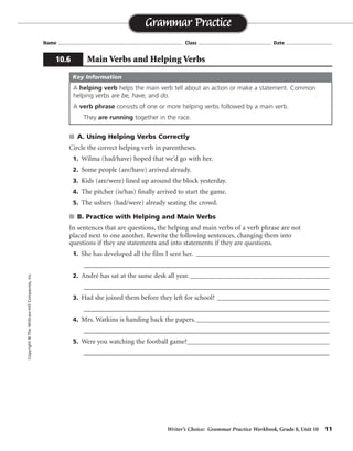 Mcgraw hill english workbooks writers choice - advancedgagas