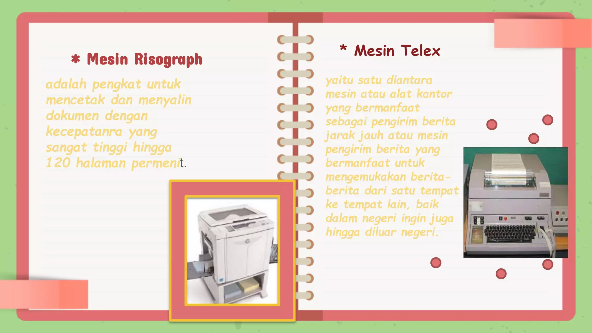 ALAT DAN MESIN KANTOR - TEKNOLOGI PERKANTORAN | PPTX