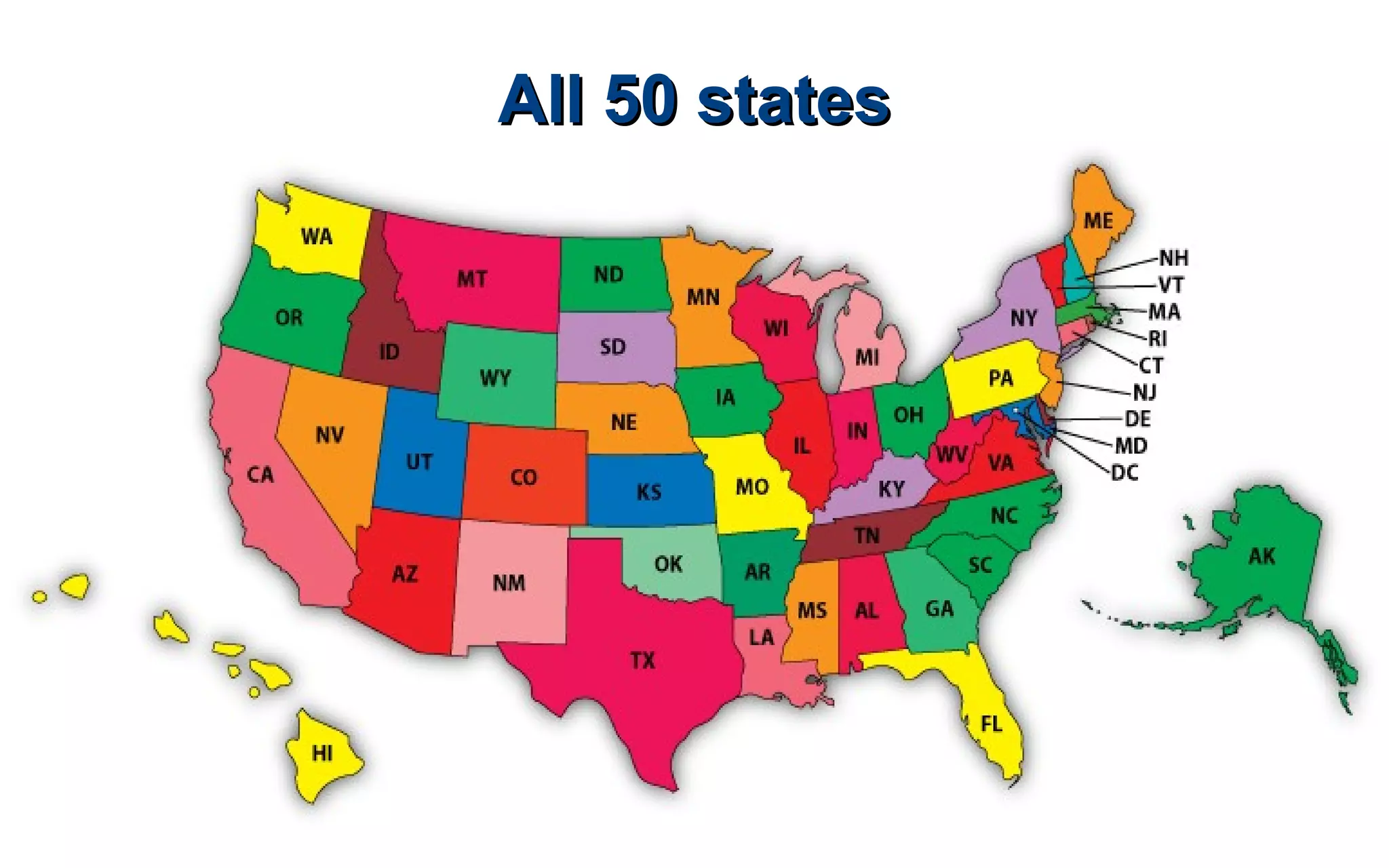All 50 statesAll 50 states
 