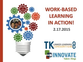 WORK-BASED
LEARNING
IN ACTION!
2.17.2015
 