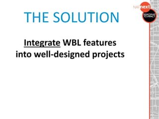 Wbl Ms Project Work-Based Learning Through Project-Based Learning | PPTX