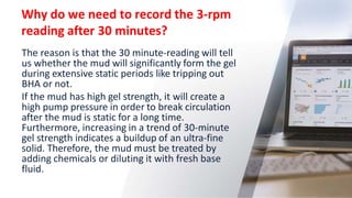 Why do we need to record the 3-rpm
reading after 30 minutes?
25
The reason is that the 30 minute-reading will tell
us whet...