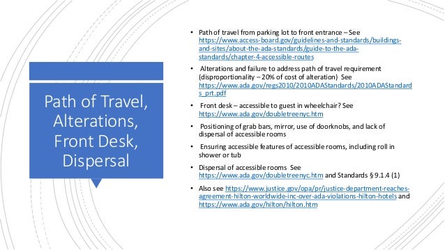 Title Iii Of The Ada How Does It Apply To Hotels Restaurants And B
