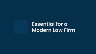 How to Build a Modern Law Firm