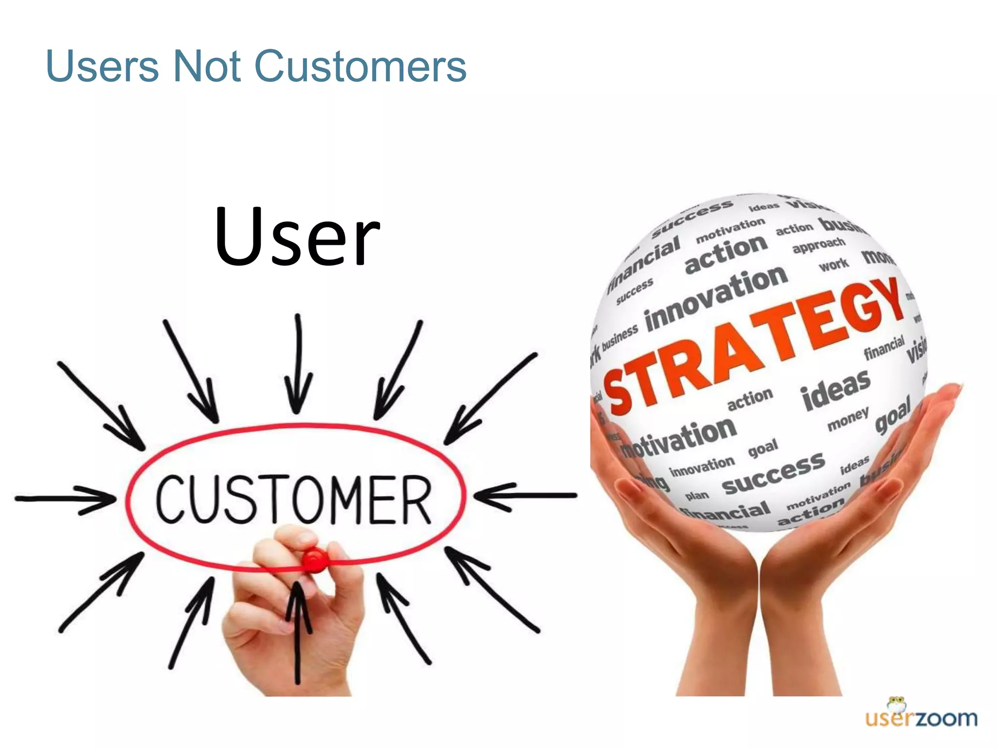 Users Not Customers
User
 