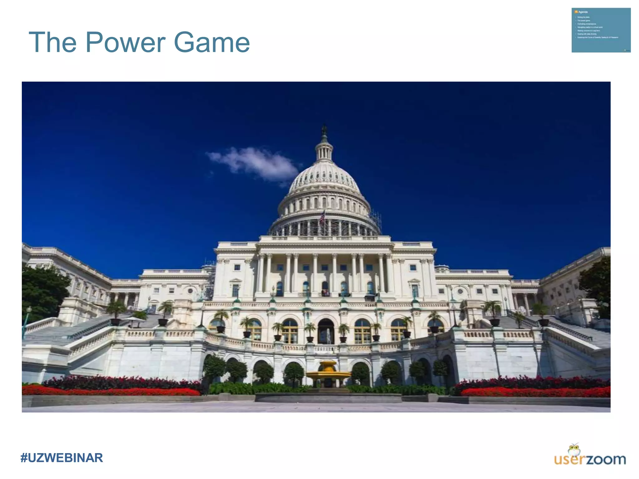 The Power Game
#UZWEBINAR
 