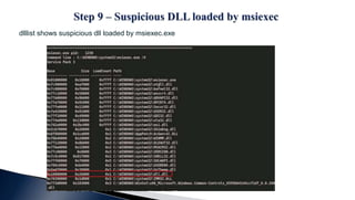 dlllist shows suspicious dll loaded by msiexec.exe
 