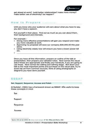 presentation skills workbook pdf