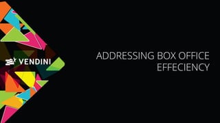 ADDRESSING BOX OFFICE
EFFECIENCY
 