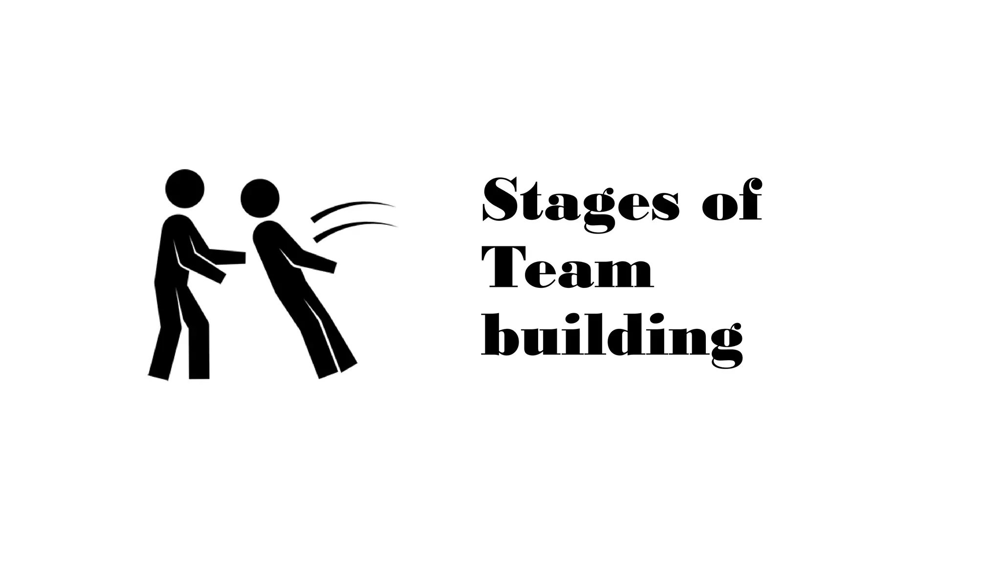 Stages of
Team
building
 