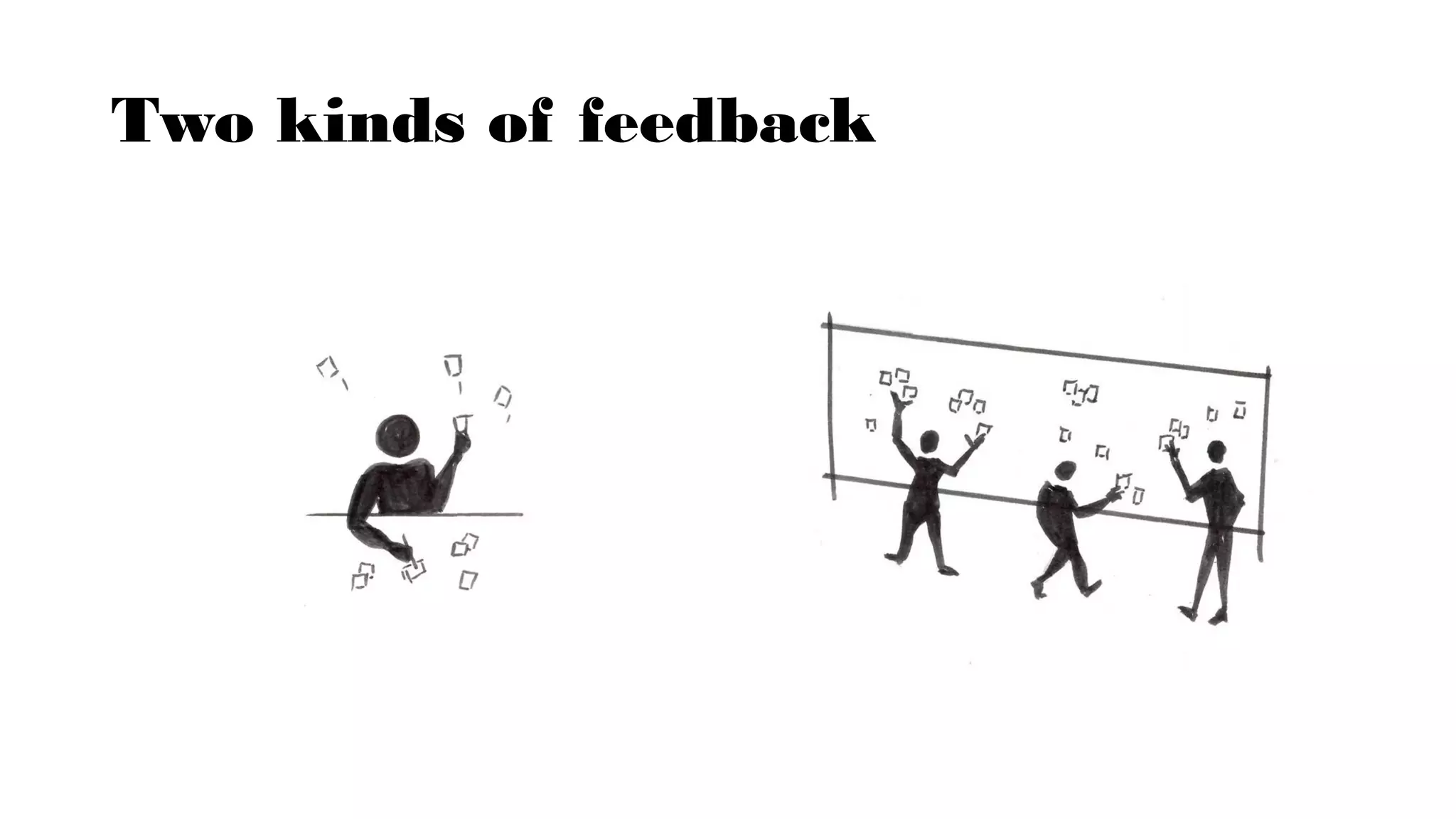 Two kinds of feedback
 