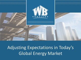 Adjusting Expectations in Today’s Global Energy Market  