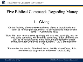 Biblical Stewardship: Min Of Giving Jan 08 | PPT
