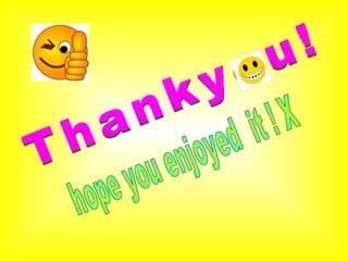 Thankyou! hope you enjoyed  it ! X 