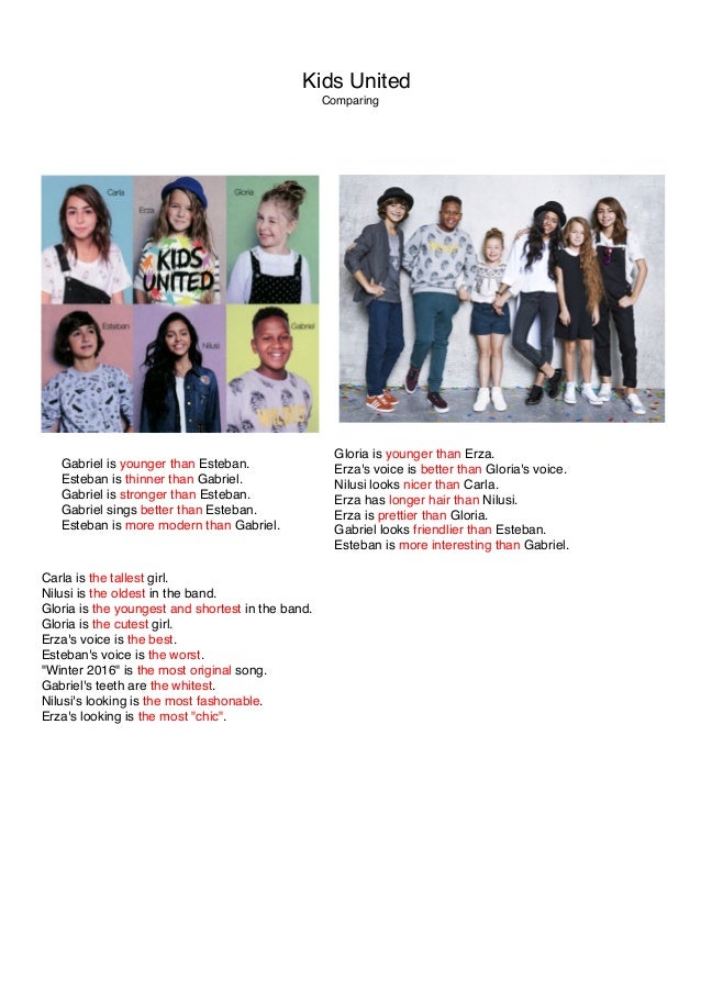 Kids United Comparing
