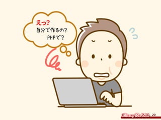 20
えっ？
自分で作るの？
　　PHPで？
 