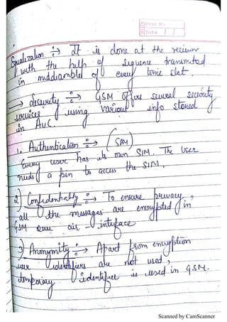 WIRELESS COMMUNICATION HANDWRITTEN NOTES FOR IP | PDF