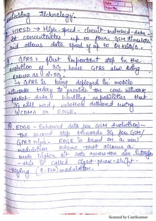 WIRELESS COMMUNICATION HANDWRITTEN NOTES FOR IP | PDF
