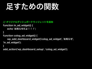 WordPressの管理画面を徹底カスタマイズ！