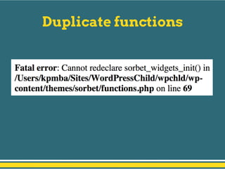 Duplicate functions
 