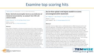 Examine top scoring hits
 