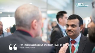 www.global-pharma-mes.comMES & Process Minds 2016 | September 29 – 31, 2016 | Maritim proArte Hotel, Berlin
I'm impressed about the high level of this event.
Klaus Keilen, Orion
 