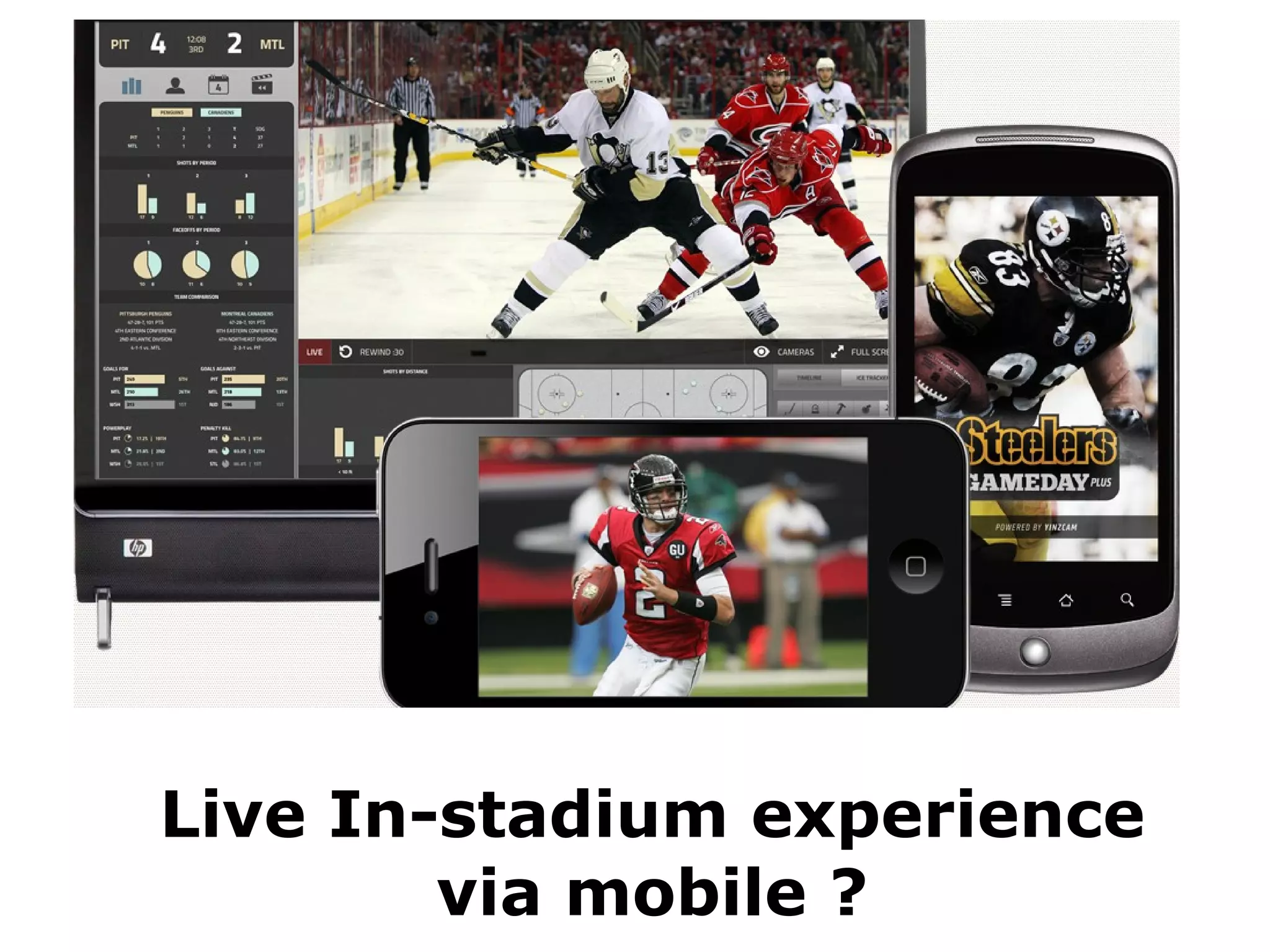 Live In-stadium experience
        via mobile ?
 