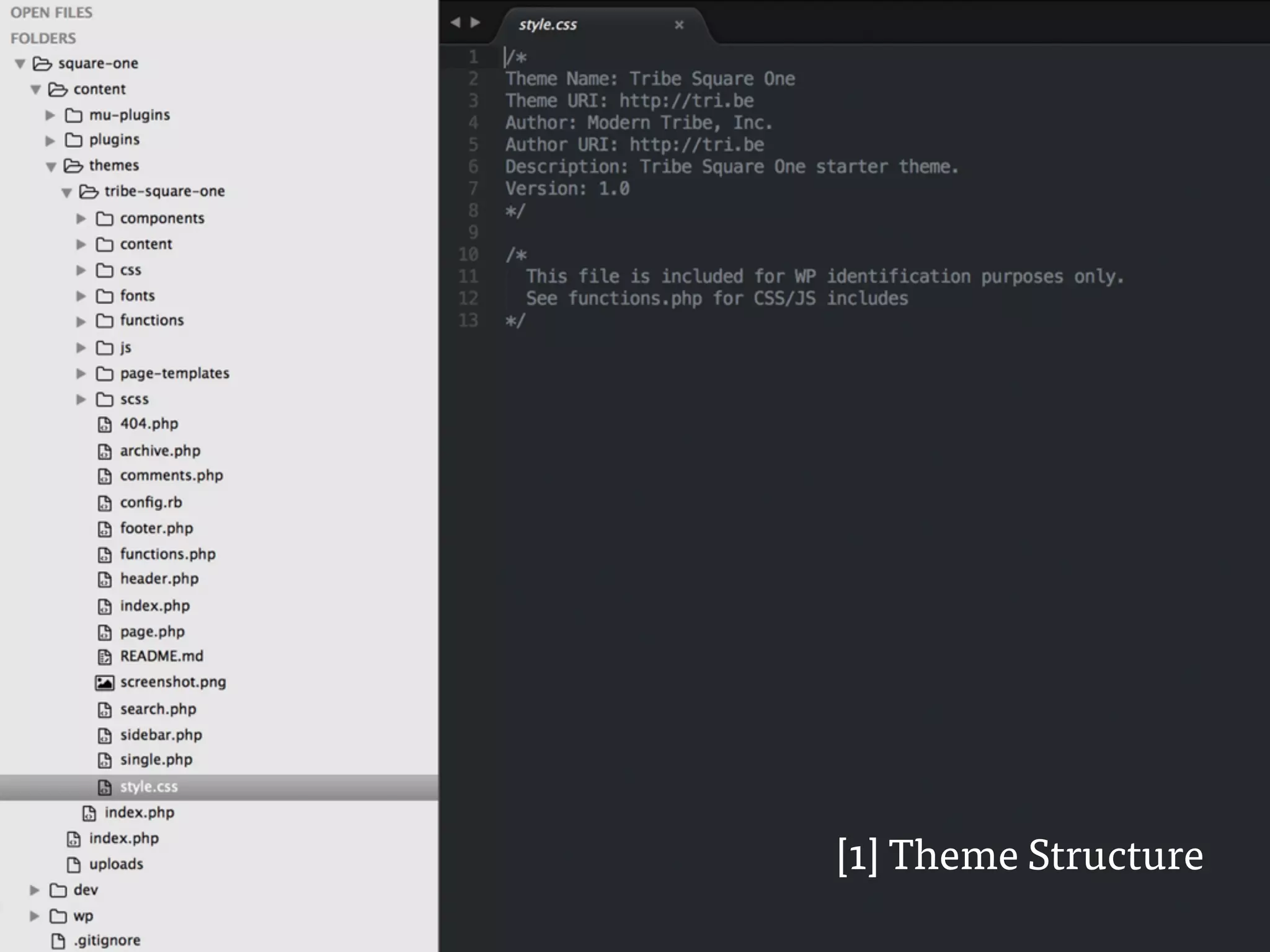 T
[1] Theme Structure
 