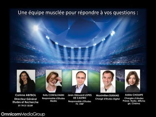 Une équipe musclée pour répondre à vos questions :
 