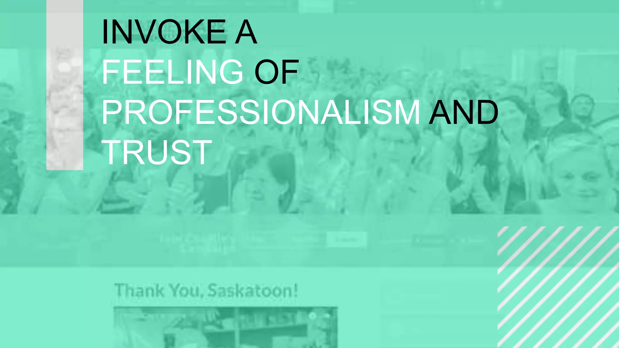 =
CAMPAIGNING
WITH
WORDPRESS
INVOKE A
FEELING OF
PROFESSIONALISM AND
TRUST
 