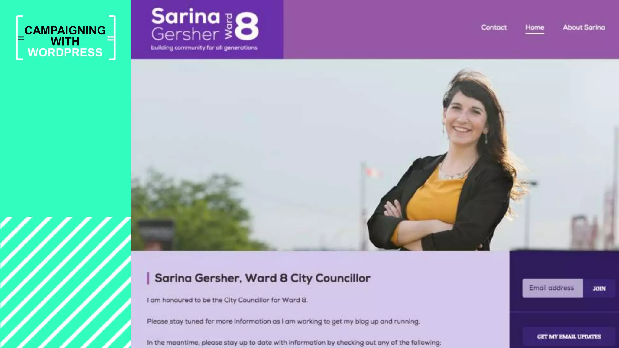 =
CAMPAIGNING
WITH
WORDPRESS
 