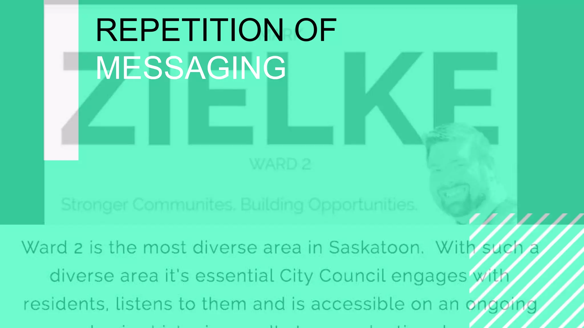 =
CAMPAIGNING
WITH
WORDPRESS
REPETITION OF
MESSAGING
 