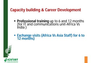 Asia Regional Program- Planning Meeting"Strengthening WCA-region collaboration : Needs and Opportunities".