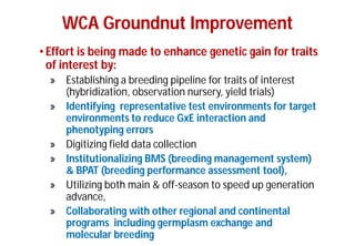 Asia Regional Program- Planning Meeting"Strengthening WCA-region collaboration : Needs and Opportunities".