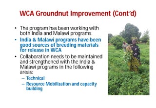 Asia Regional Program- Planning Meeting"Strengthening WCA-region collaboration : Needs and Opportunities".