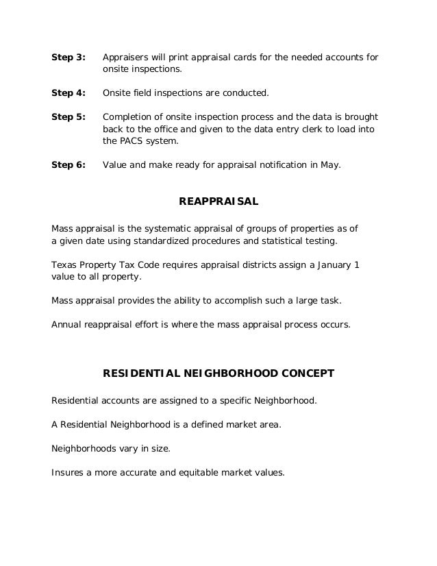 Waller county appraisal district valuation process
