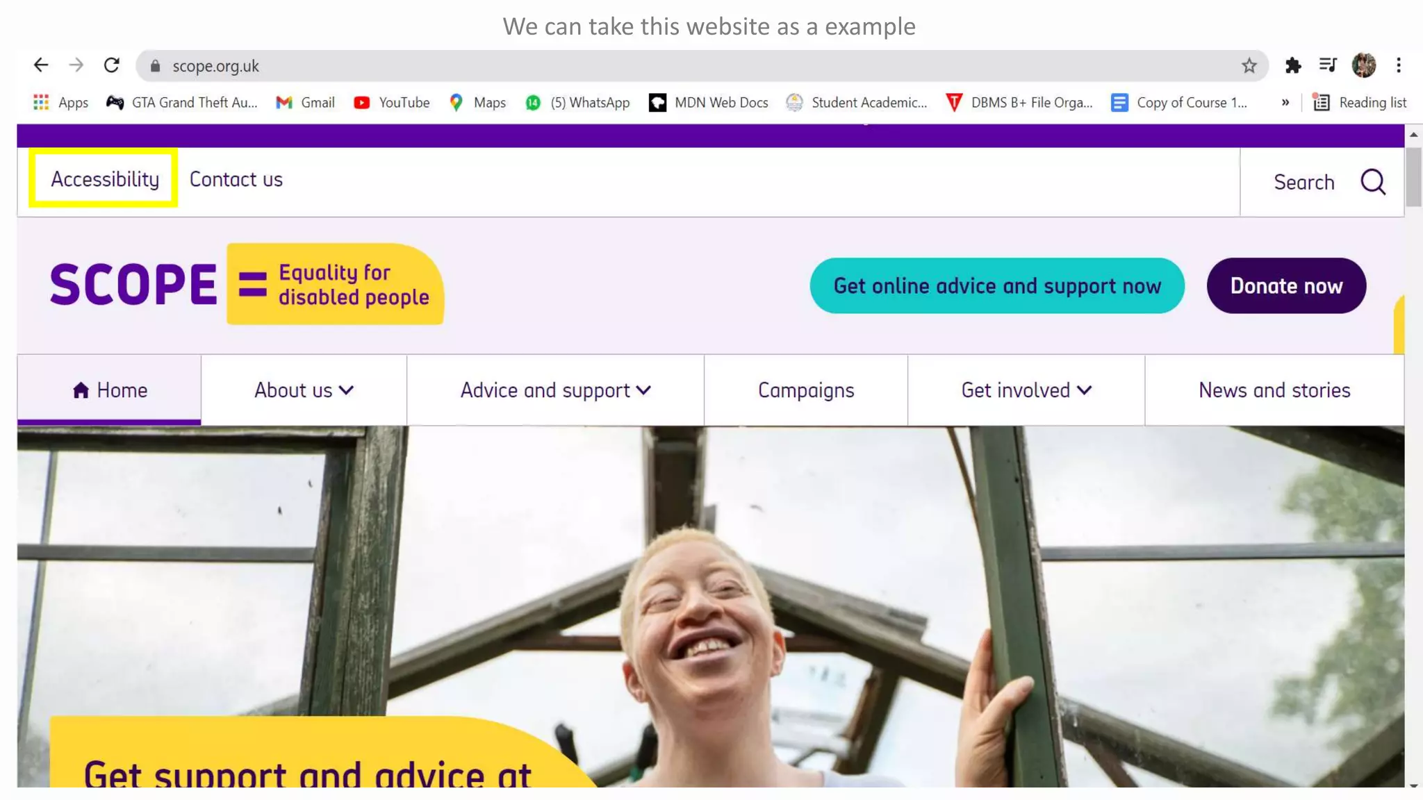 We can take this website as a example
 