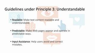 Web Content Accessibility Guidelines | PPTX