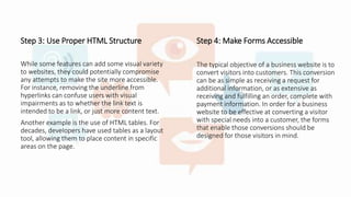 Web Content Accessibility Guidelines | PPTX