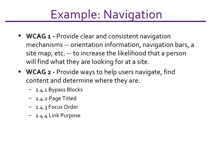 WCAG 2.0, Simplified
