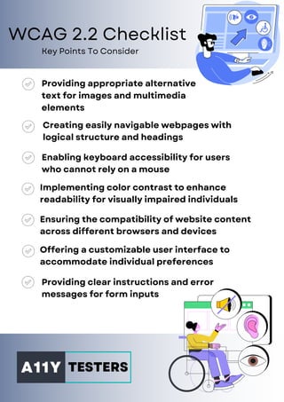 Wcag 2 A And Aa Checklist | WCAG 2.2 Checklist for A, AA, and AAA ...