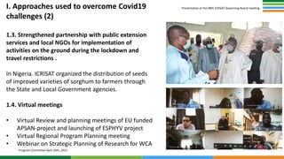 WCA Governing Board April 2021