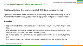 WCA Governing Board April 2021