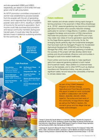 ICRISAT Research Program West and Central Africa 2016 Highlights-Climate-smart village approach boosts Senegalese livelihoods.