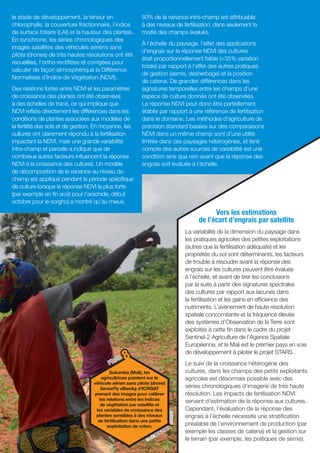 ICRISAT Research Program West and Central Africa 2016 Highlights-Smallholders in Mali adjust crop management decisions thanks to satellite monitoring (French)